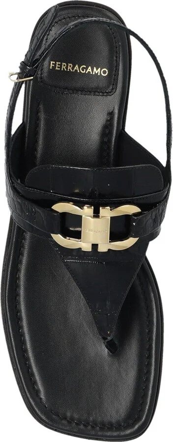 Gancini Slingback Sandals - Image 4