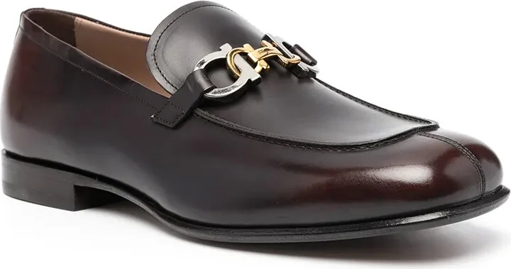 Gancini square-toe loafers - Image 2