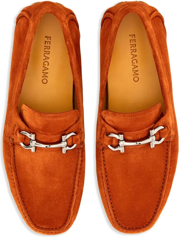 Gancini suede driving shoes - Image 4