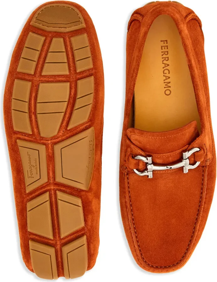 Gancini suede driving shoes - Image 5