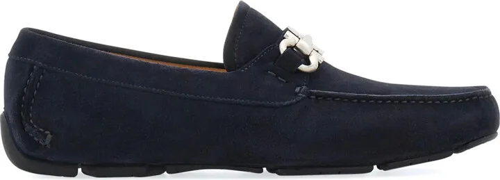 Gancini suede driving shoes