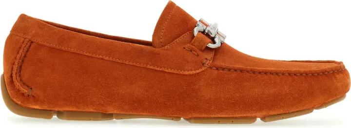Gancini suede driving shoes