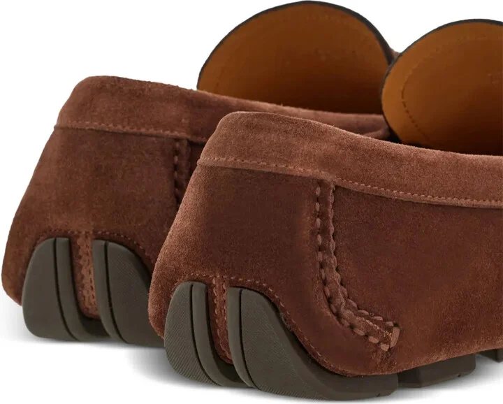 Gancini suede loafers - Image 3