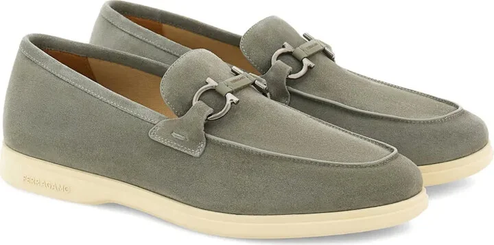 Gancini suede loafers - Image 2