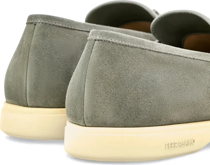 Gancini suede loafers - Image 3