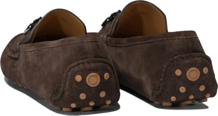 Gancini suede loafers - Image 4