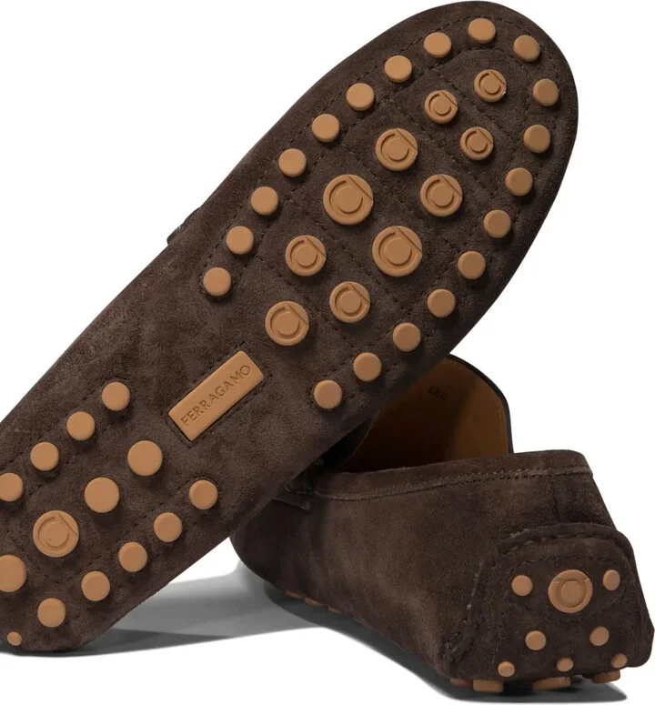 Gancini suede loafers - Image 5
