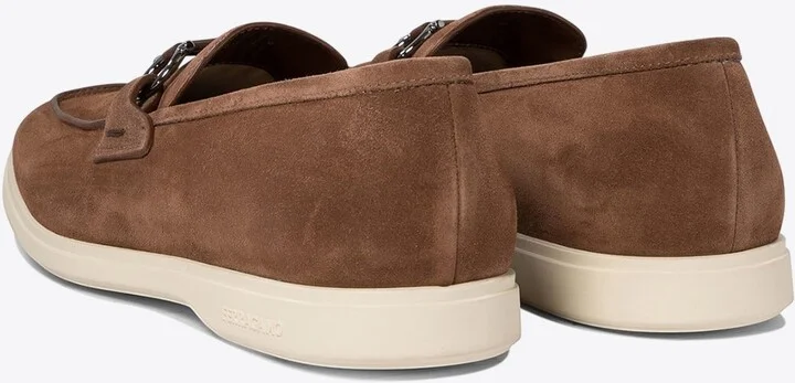 Gancini Suede Loafers - Image 3
