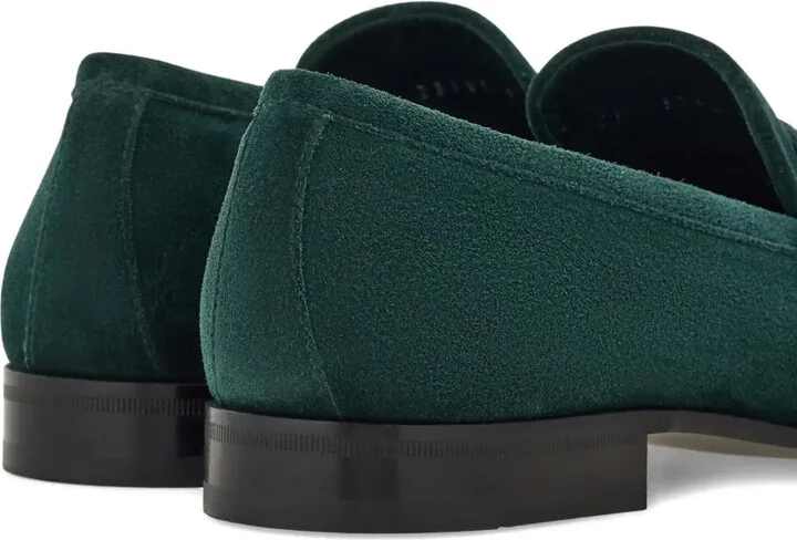 Gancini suede loafers - Image 3