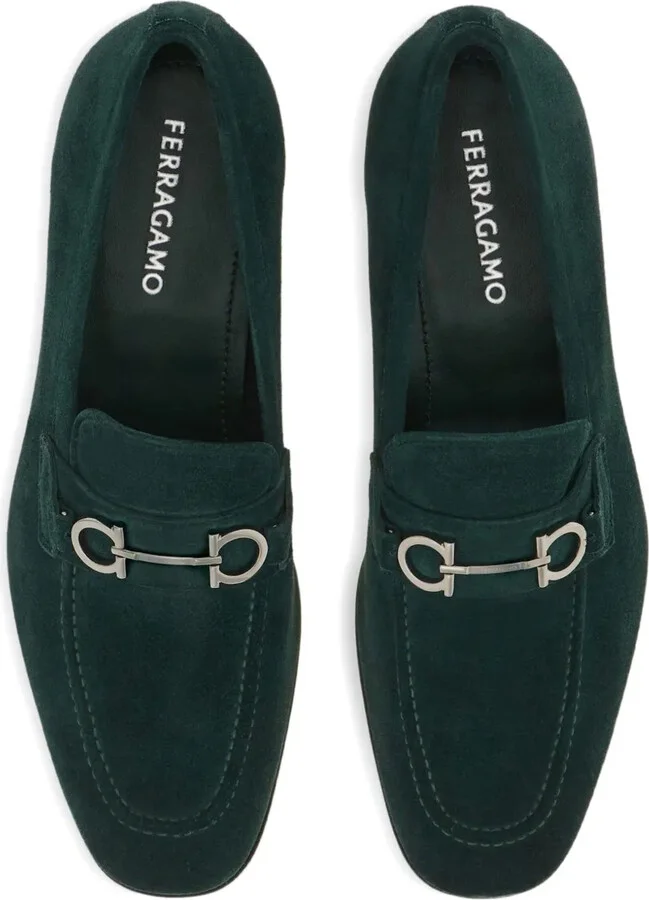 Gancini suede loafers - Image 4