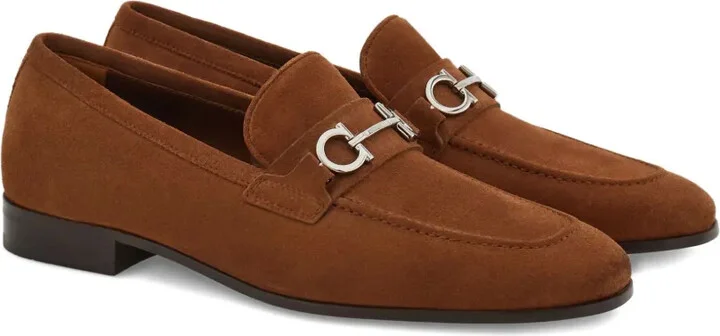 Gancini suede loafers - Image 2
