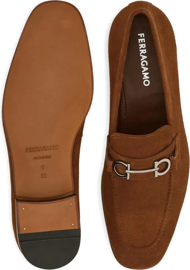 Gancini suede loafers - Image 5