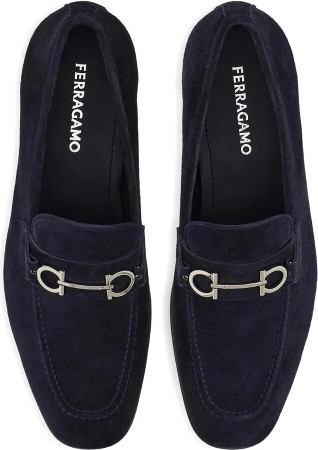 Gancini suede loafers - Image 4