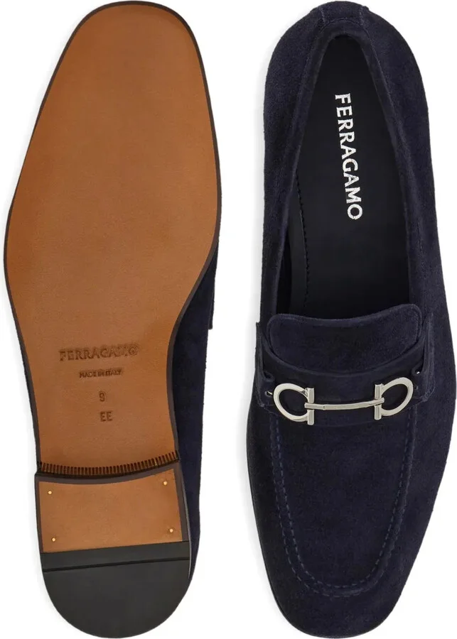 Gancini suede loafers - Image 5