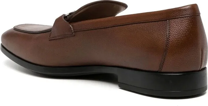 Gancini-trim leather moccasins - Image 3