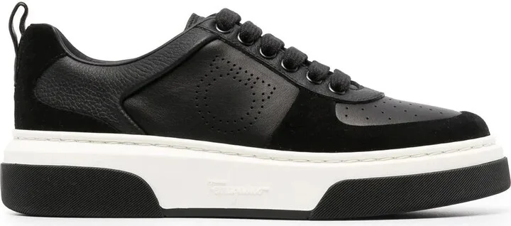 Gancini two-tone sneakers