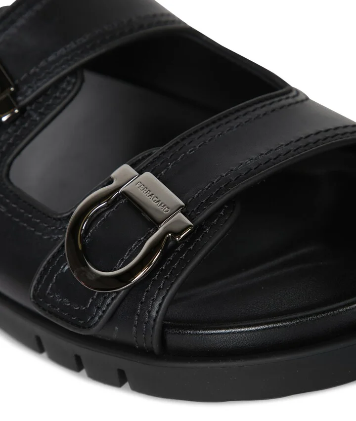 Gancino Black Sandal - Image 4