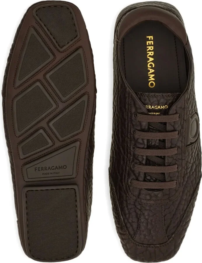 Gancio-detail lace-up loafers - Image 4