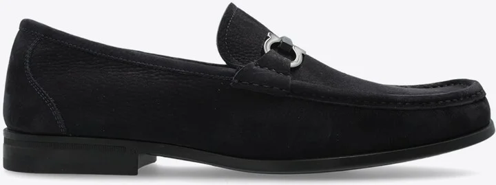 Gandioso Gancini Buckle Leather Loafers