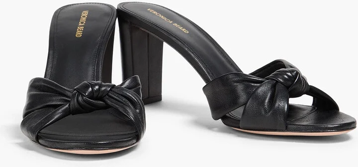 Ganita knotted leather mules - Image 2