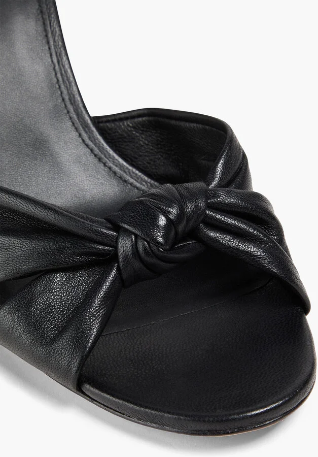 Ganita knotted leather mules - Image 4