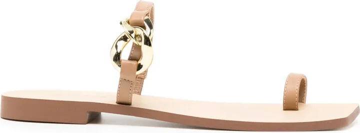 Ganne buckle-detail leather sandals