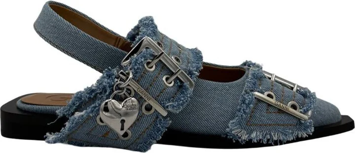 Ganni Ballerina-Slippers