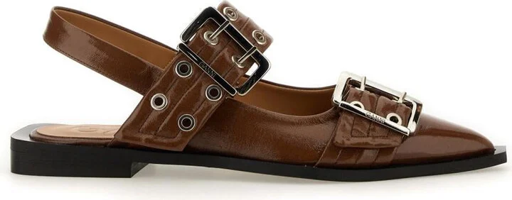 Ganni Ballerina With Buckle