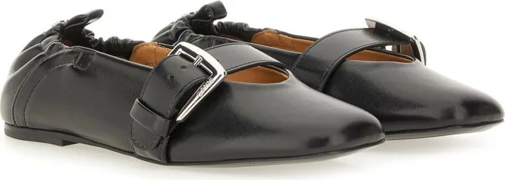 Ganni Ballerina With Buckle Strap - Image 2