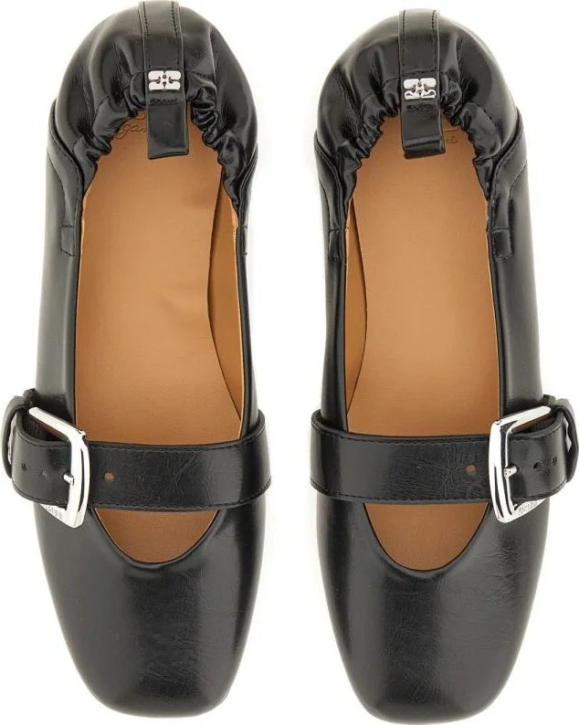Ganni Ballerina With Buckle Strap - Image 5