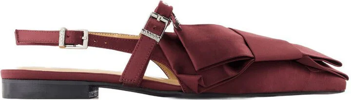 Ganni Big Bow Ballerinas