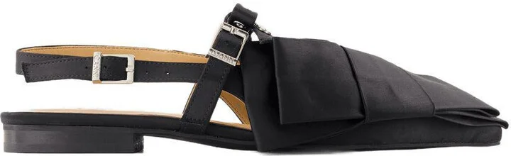 Ganni Big Bow Ballerinas