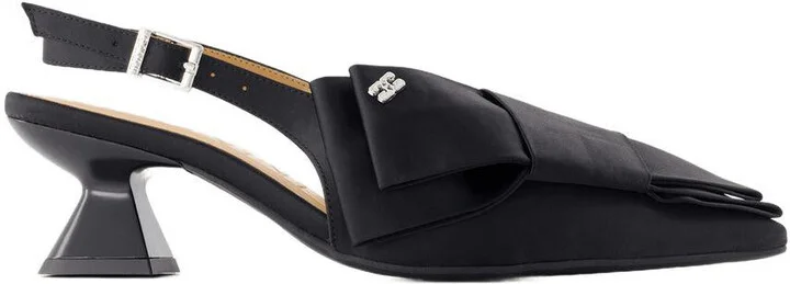 Ganni Big Bow Kitten Pumps