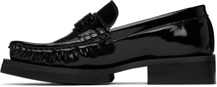 GANNI Black Butterfly Logo Loafers - Image 3
