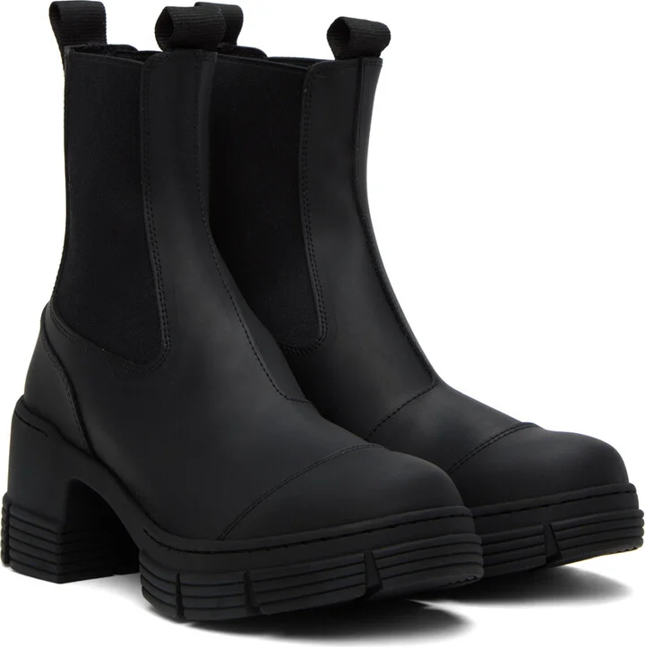 GANNI Black City Boots - Image 4