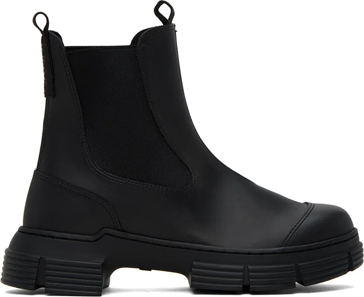 GANNI Black City Boots