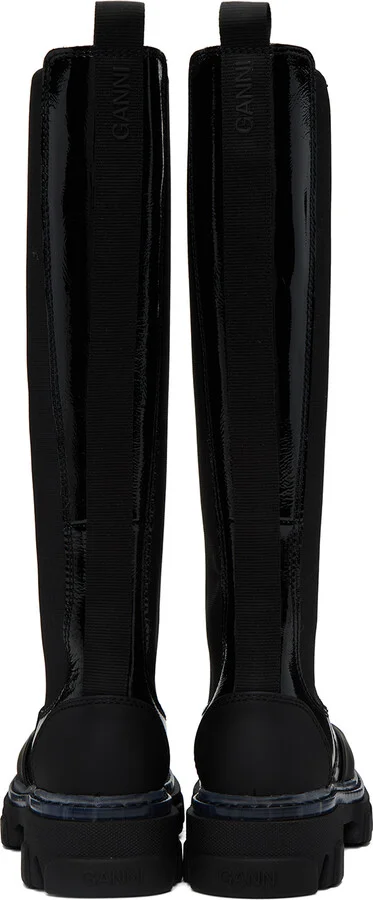 GANNI Black Cleated Boots - Image 2