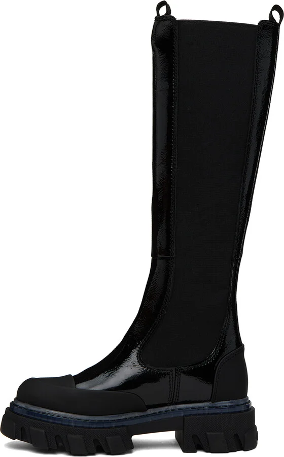 GANNI Black Cleated Boots - Image 3
