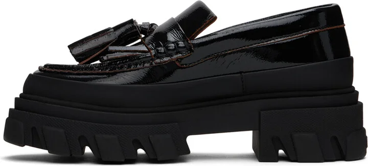 GANNI Black Cleated Loafers - Image 3