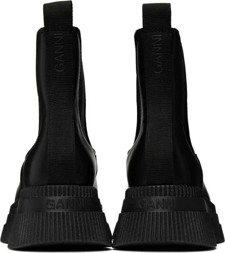 GANNI Black Creepers Chelsea Boots - Image 2
