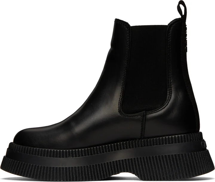 GANNI Black Creepers Chelsea Boots - Image 3