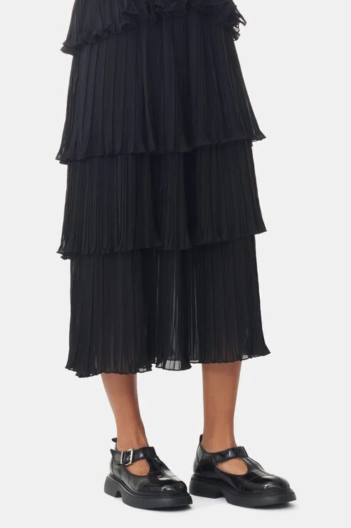 Ganni Black Everyday Buckle Mary Jane Shoes