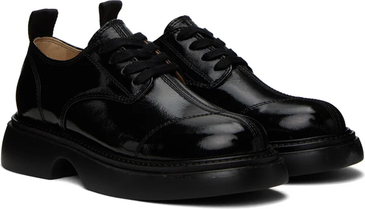 GANNI Black Everyday Lace-Up Derbys - Image 4