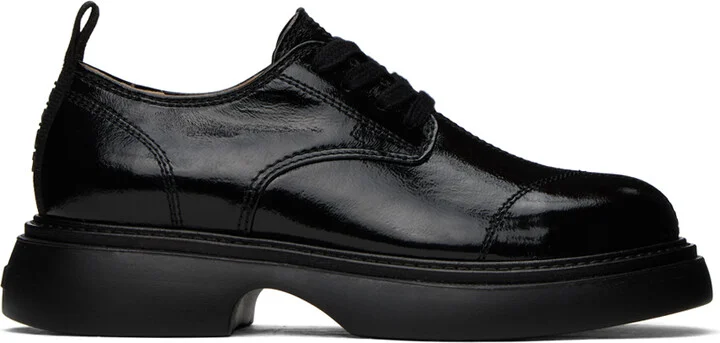 GANNI Black Everyday Lace-Up Derbys