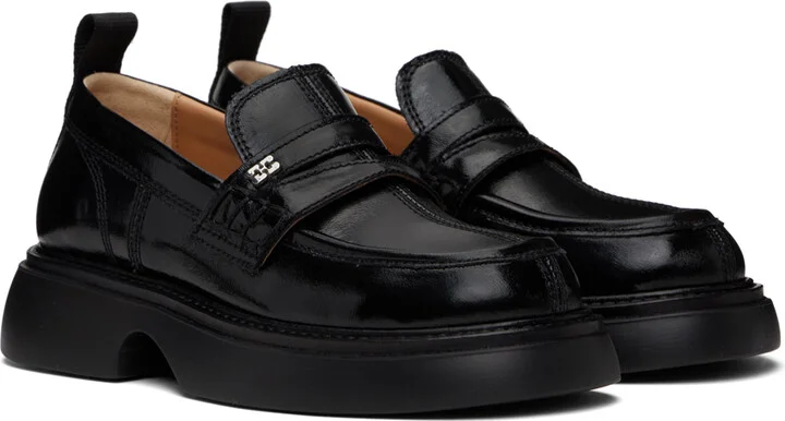 GANNI Black Everyday Loafers - Image 4