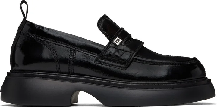 GANNI Black Everyday Loafers