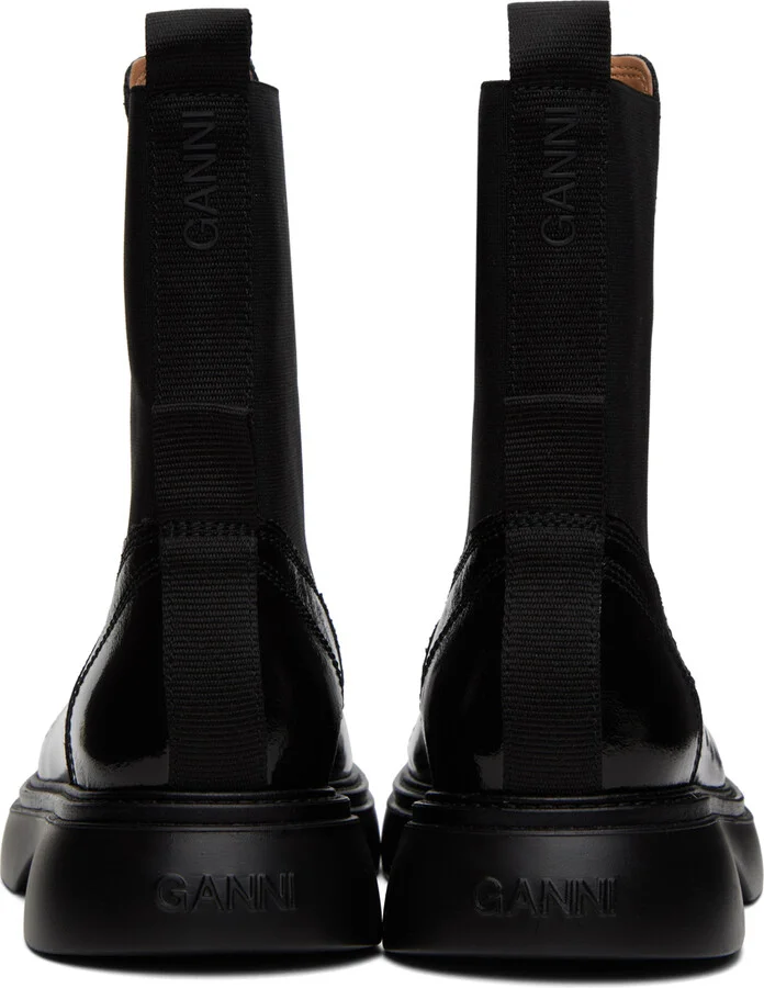 GANNI Black Everyday Mid Chelsea Boots - Image 2