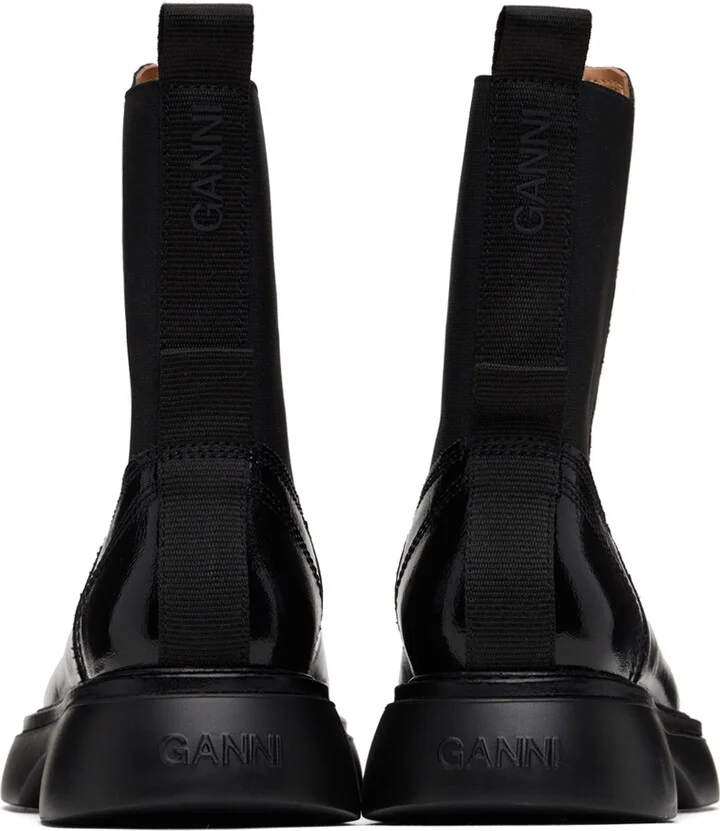 GANNI Black Everyday Mid Chelsea Boots - Image 2