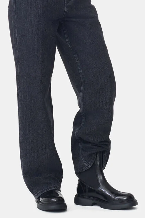 Ganni Black Everyday Mid Chelsea Boots