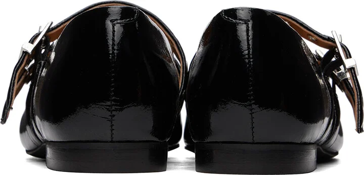 GANNI Black Eyelets Ballerina Flats - Image 2